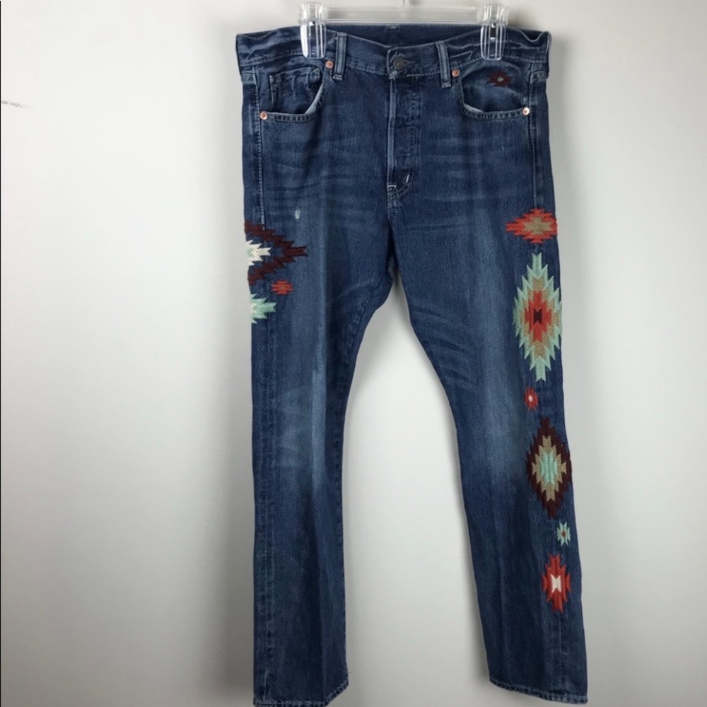 🌵DENIM&SUPPLY🌵SOUTHWESTERN EMBROIDERED JEANS - Picture 1 of 12